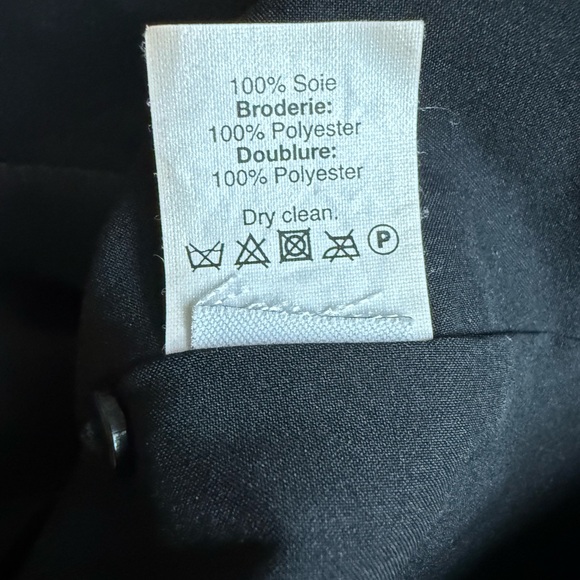 Madewell Black Mini Dress with Intricate Embroidery Size 10 - Picture 6 of 6